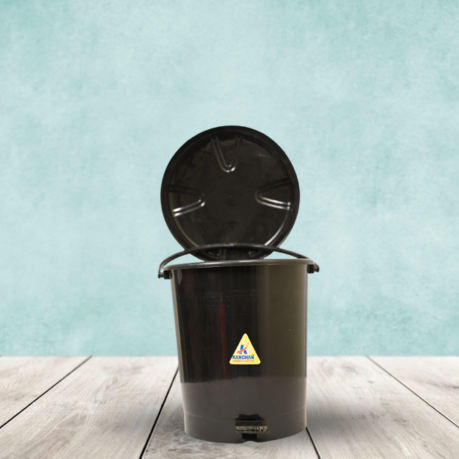 PEDAL DUSTBIN BLACK