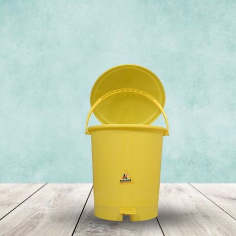 PEDAL DUSTBIN YELLOW